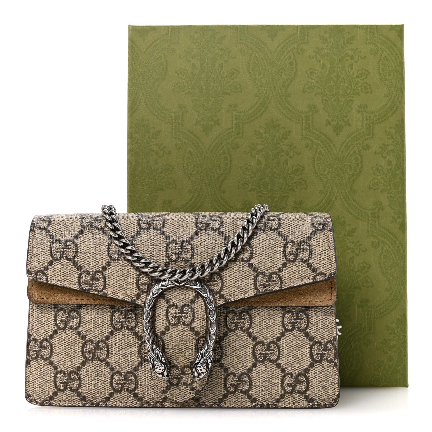 Gucci GG Supreme Monogram Super Mini Dionysus Shoulder Bag Taupe 14 of 14