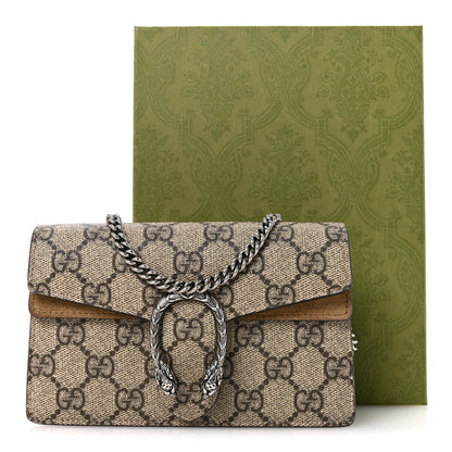 Gucci GG Supreme Monogram Super Mini Dionysus Shoulder Bag Taupe 14 of 14