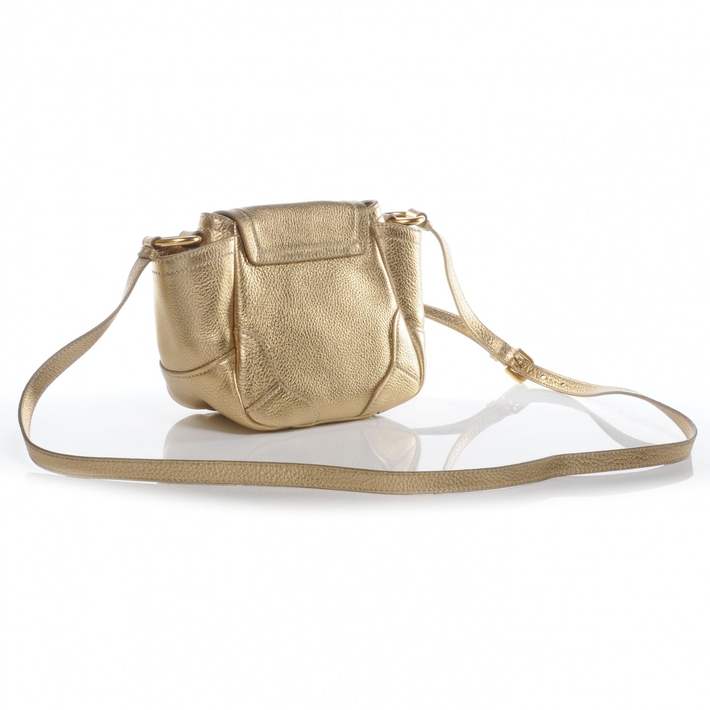 Vitello Daino Crossbody Bag Platino
