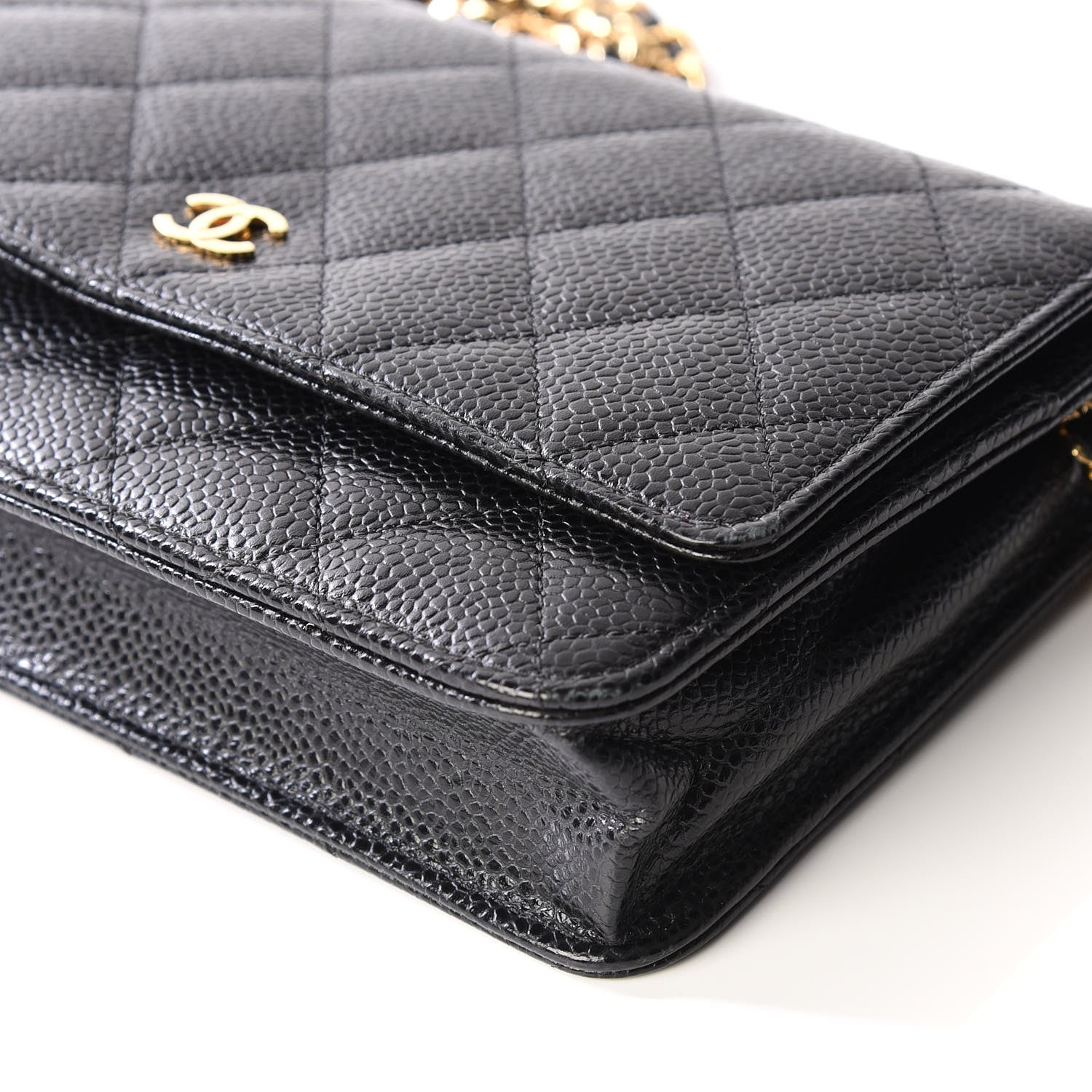Chanel Caviar Quilted Wallet On Chain WOC Black 6 of 12
