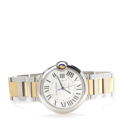 Cartier Stainless Steel 18K Yellow Gold 36mm Ballon Bleu De Automatic Watch 3 of 7