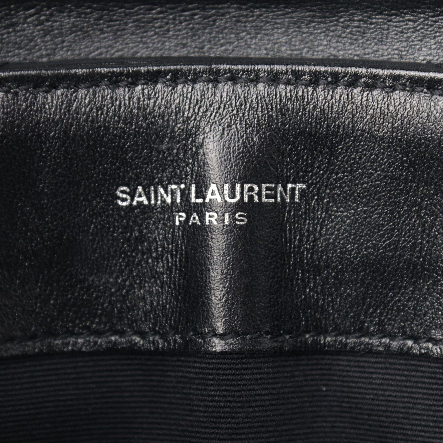 Calfskin Y Quilted Monogram Small Loulou Chain Satchel Black