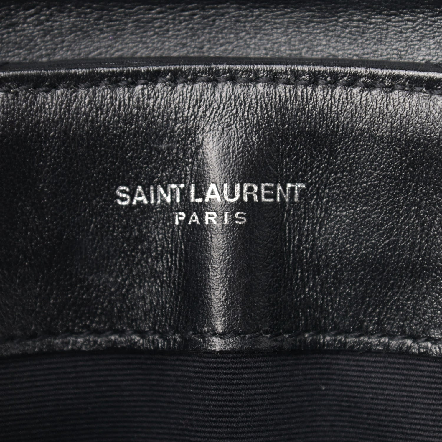 Saint Laurent Calfskin Y Quilted Monogram Small Loulou Chain Satchel Black 6 of 10