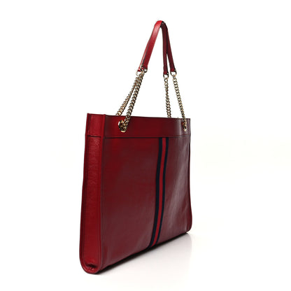 Gucci Calfskin Large Rajah Chain Tote Romantic Cherry 4 of 12