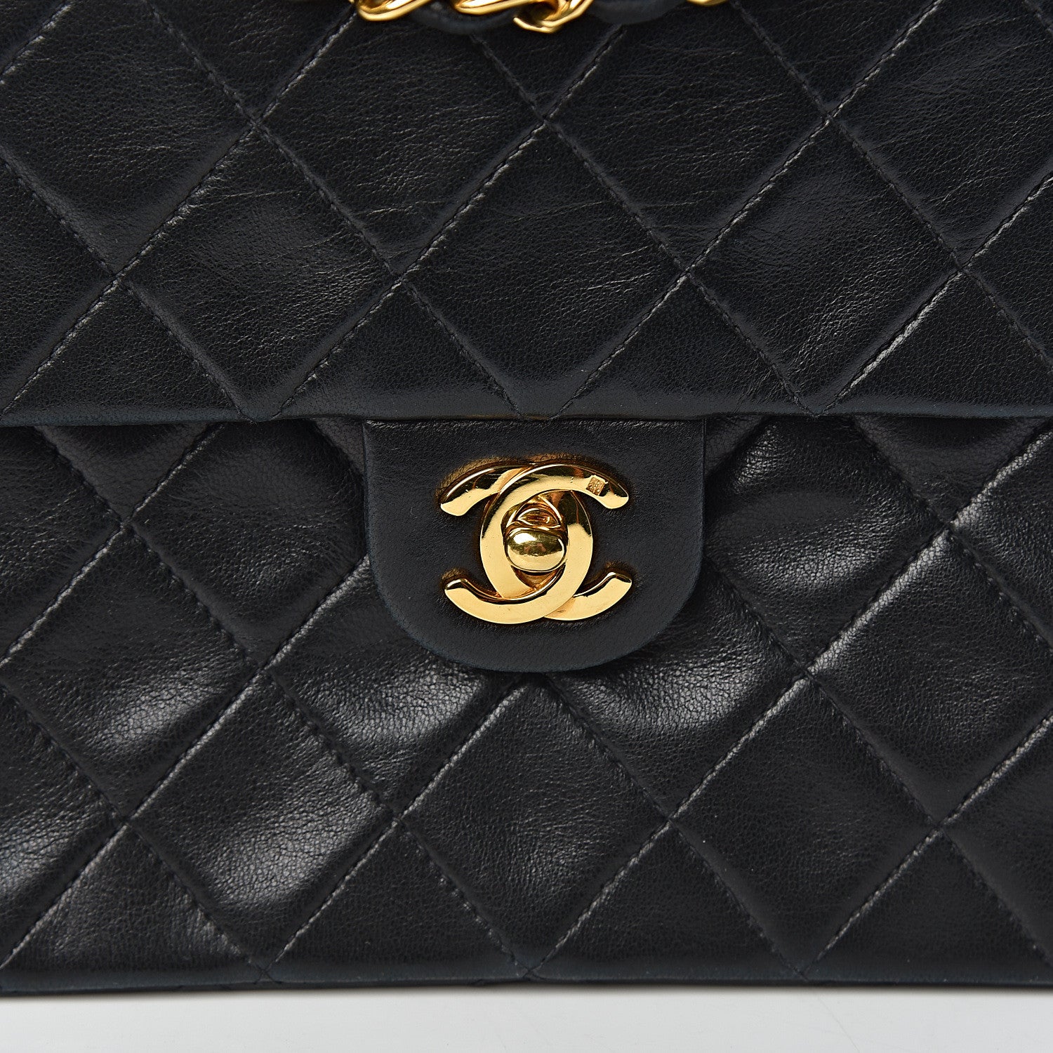Chanel Lambskin Quilted Mini Square Flap Black 8 of 11