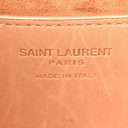 Saint Laurent Calfskin Monogram Take Away Box Dusty Vintage Brown Gold 6 of 12