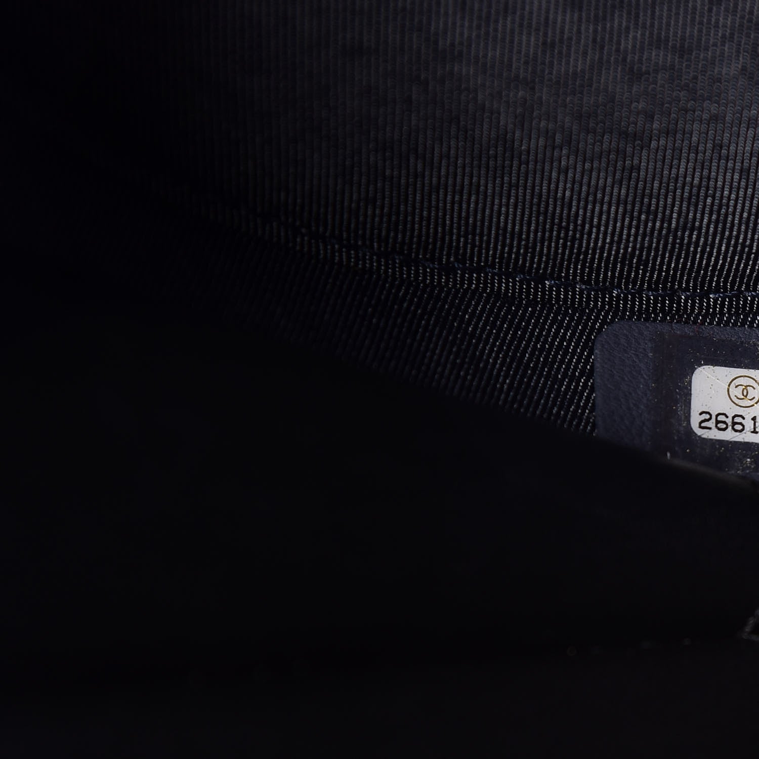 Chanel Crumpled Calfskin Cotton Small En Vogue Round Bag Black 8 of 12