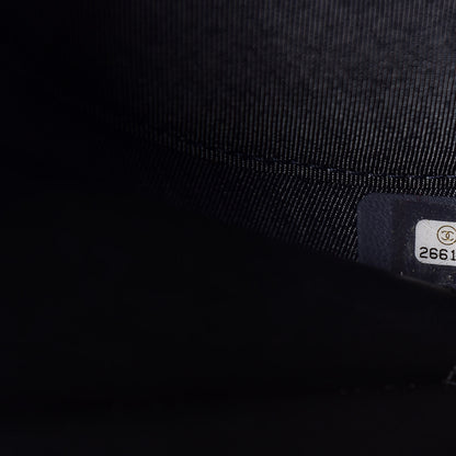Chanel Crumpled Calfskin Cotton Small En Vogue Round Bag Black 8 of 12