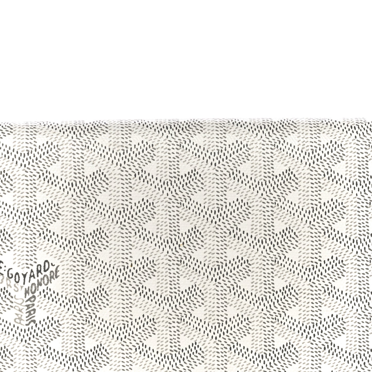 Goyardine Richelieu Wallet White