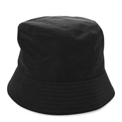 Prada Re-Nylon Metal Triangle Logo Womens Bucket Hat M Black 3 of 9