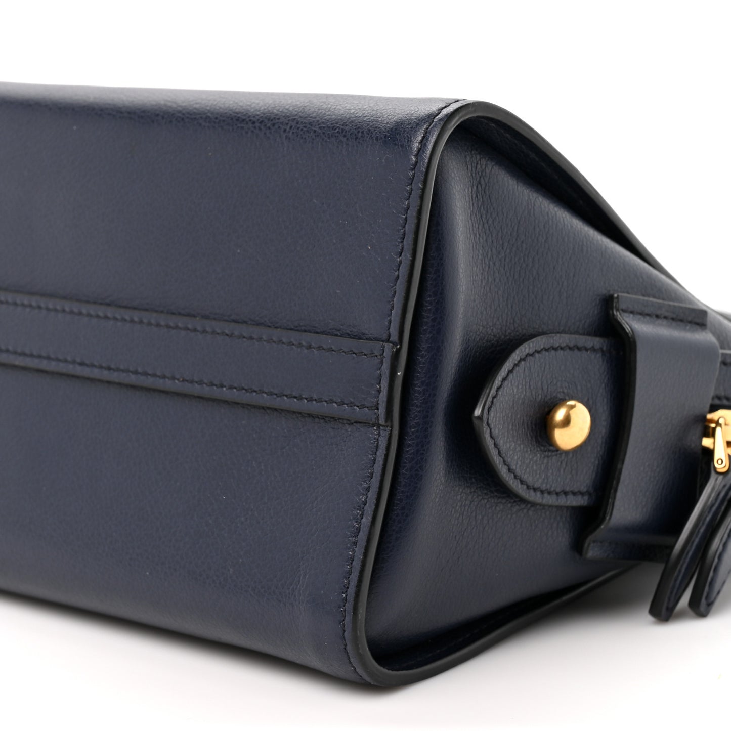 Saffiano Soft Calfskin Double Handle Satchel Baltico