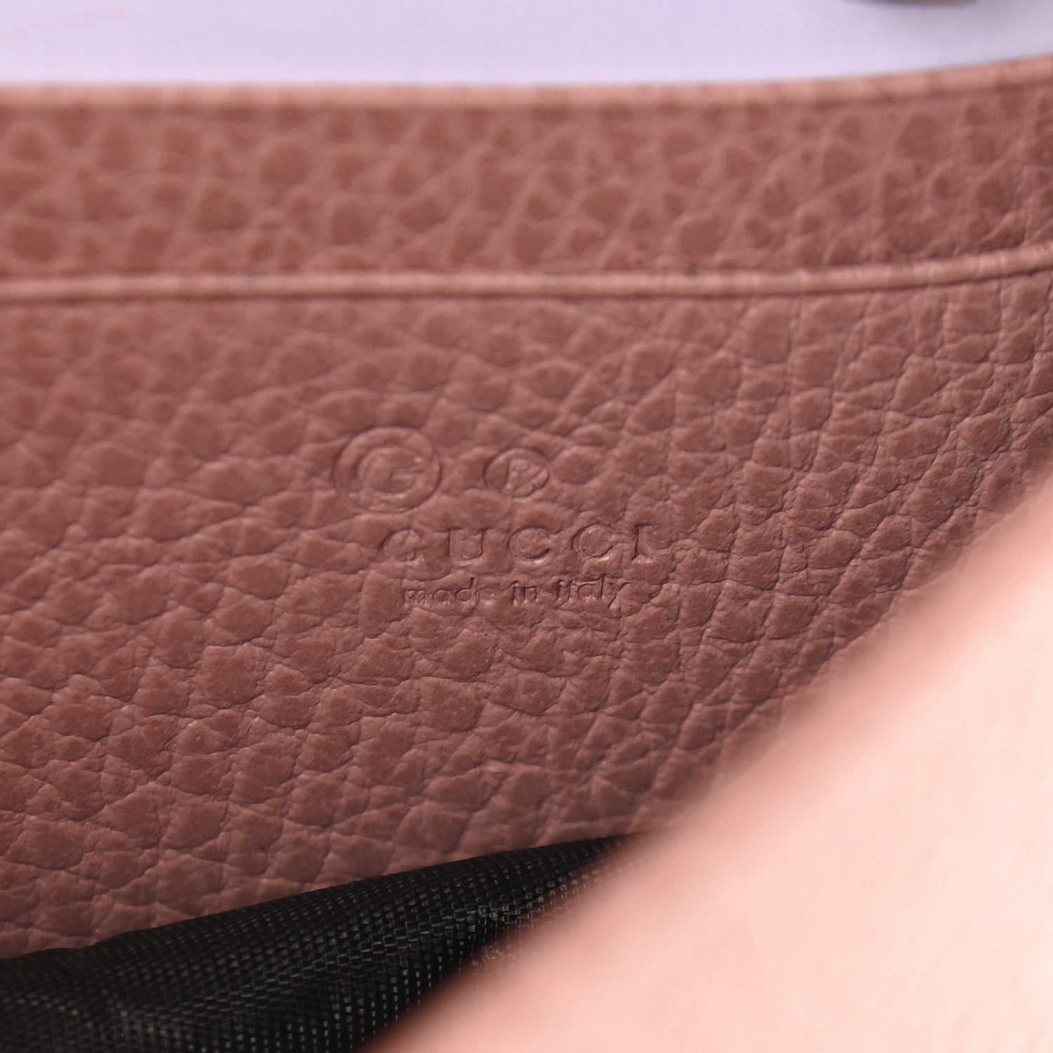 Gucci Dollar Calfskin Interlocking G Chain Wallet Soft Pink 6 of 9