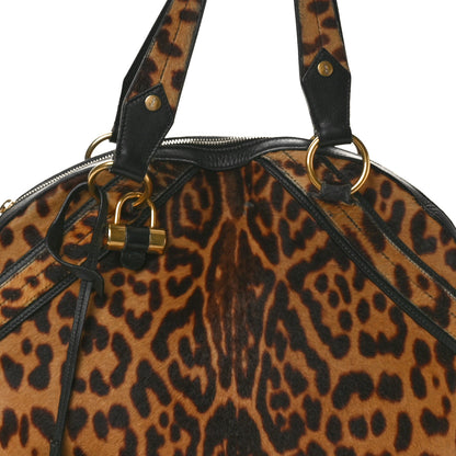 Saint Laurent Calf Hair Leopard Print Large Fauve 8 of 13