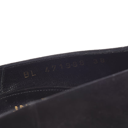 Saint Laurent Suede Calfskin Zoe Pumps 38 Black 8 of 11