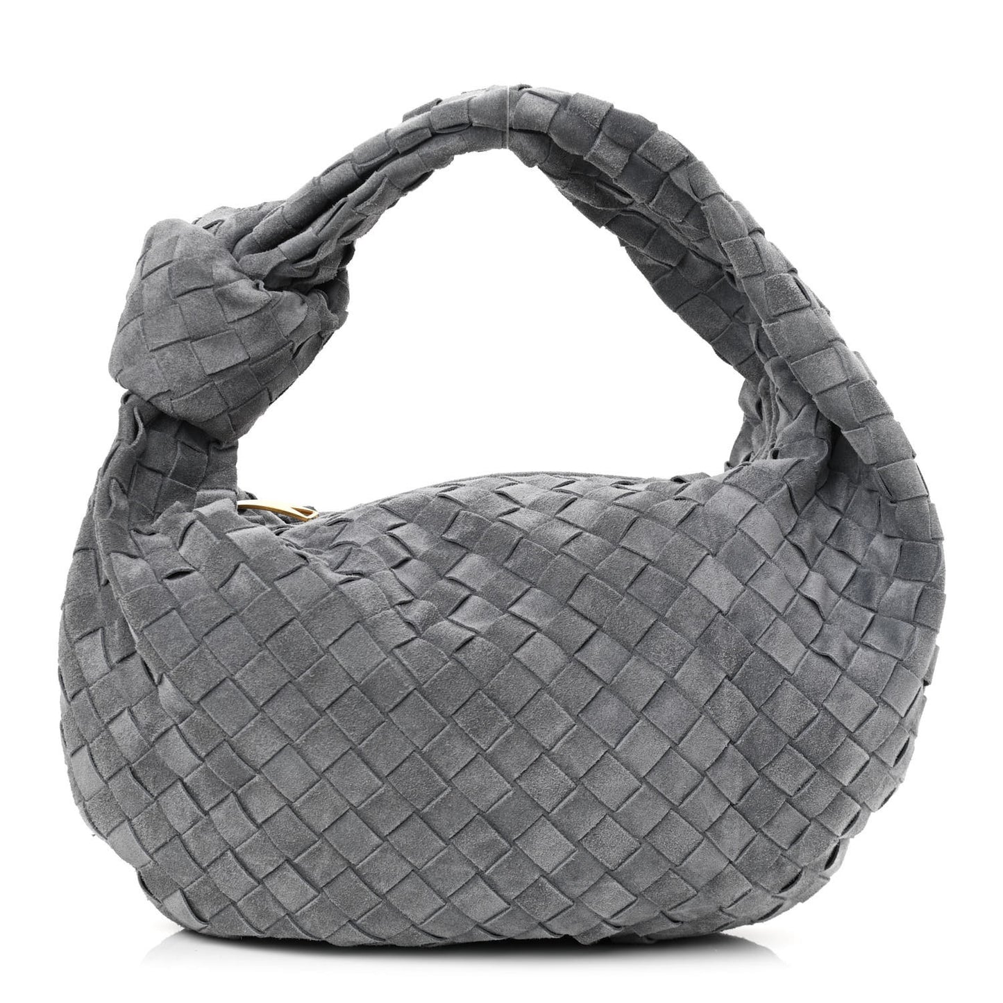 Suede Calfskin Intrecciato Teen Jodie Hobo Thunder