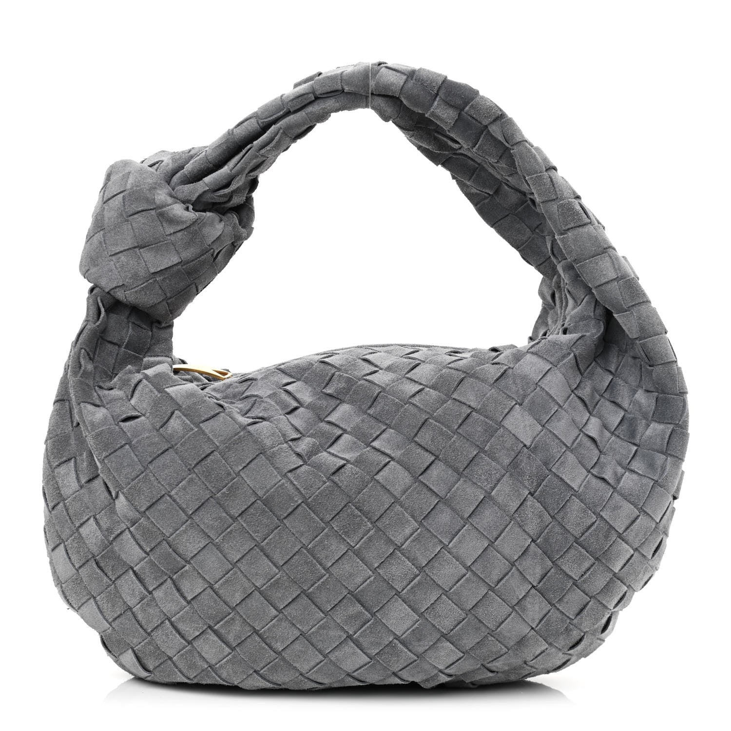 Bottega Veneta Suede Calfskin Intrecciato Teen Jodie Hobo Thunder 1 of 9
