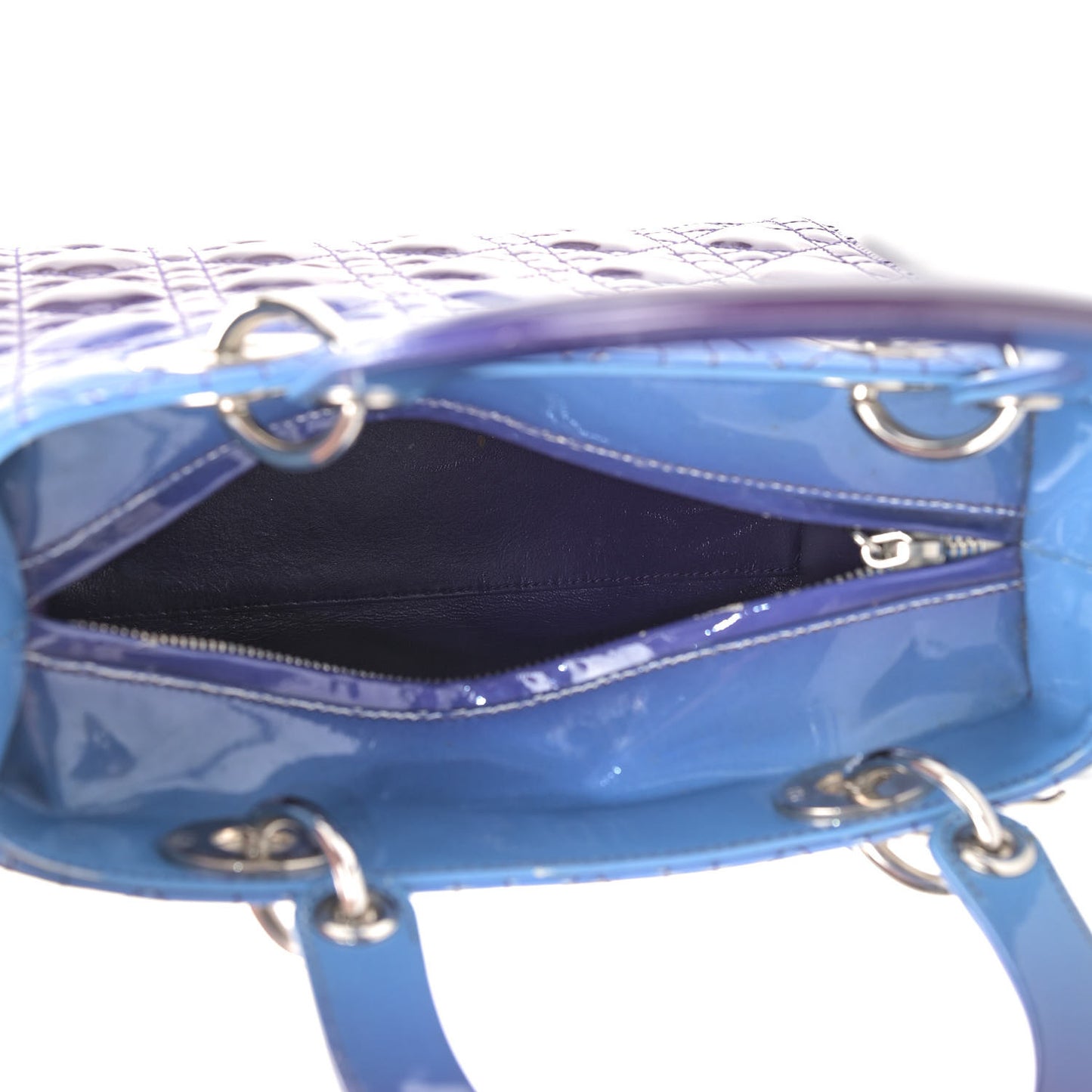 Patent Gradient Medium Lady Dior Purple Blue