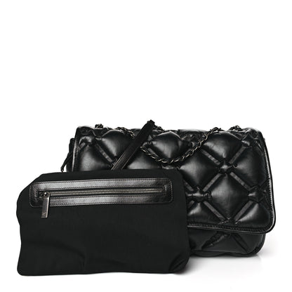 Chanel Calfskin Quilted Large Chesterfield Flap Black 3 of 10