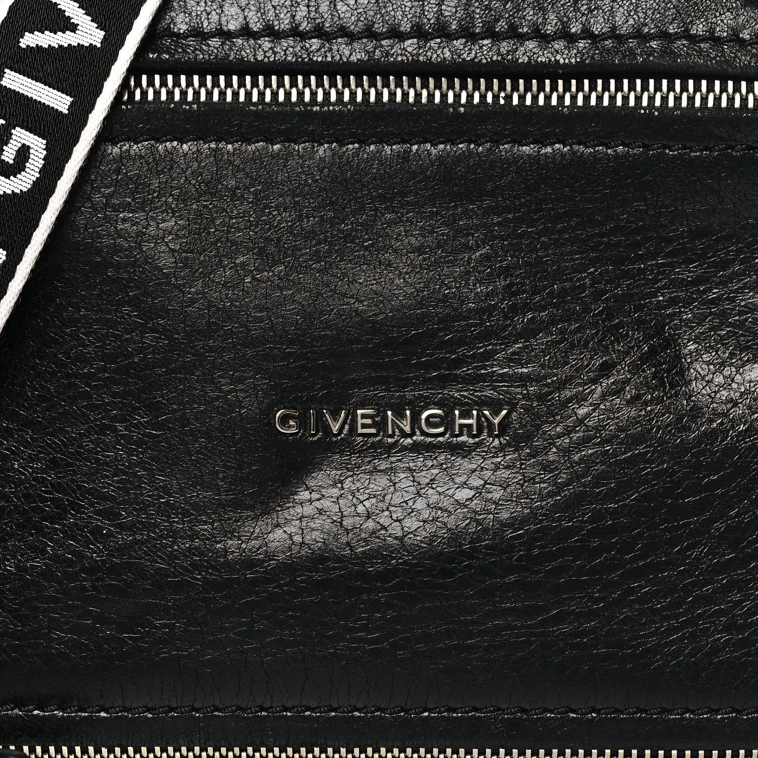 Givenchy Crinkled Patent Deerskin Mini Pandora Black 8 of 11