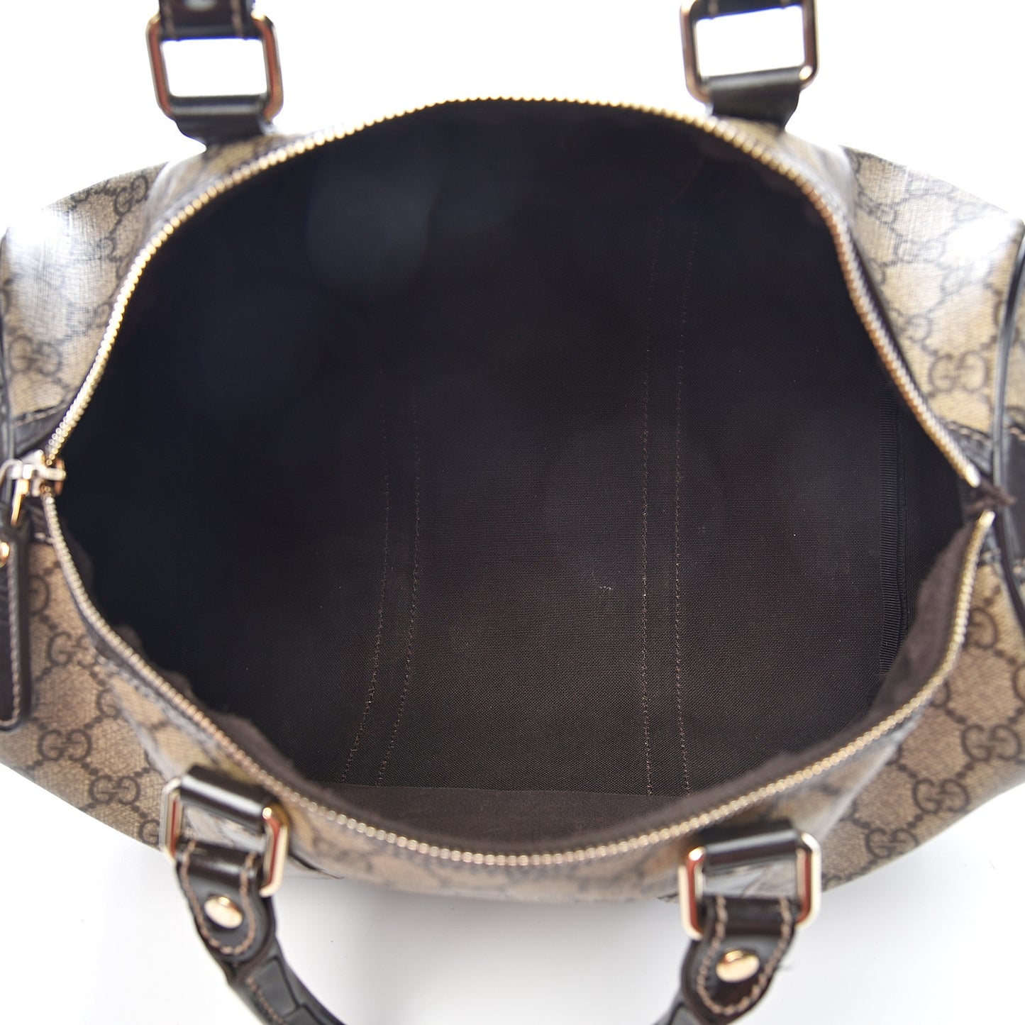 GG Plus Monogram Medium Joy Boston Dark Brown