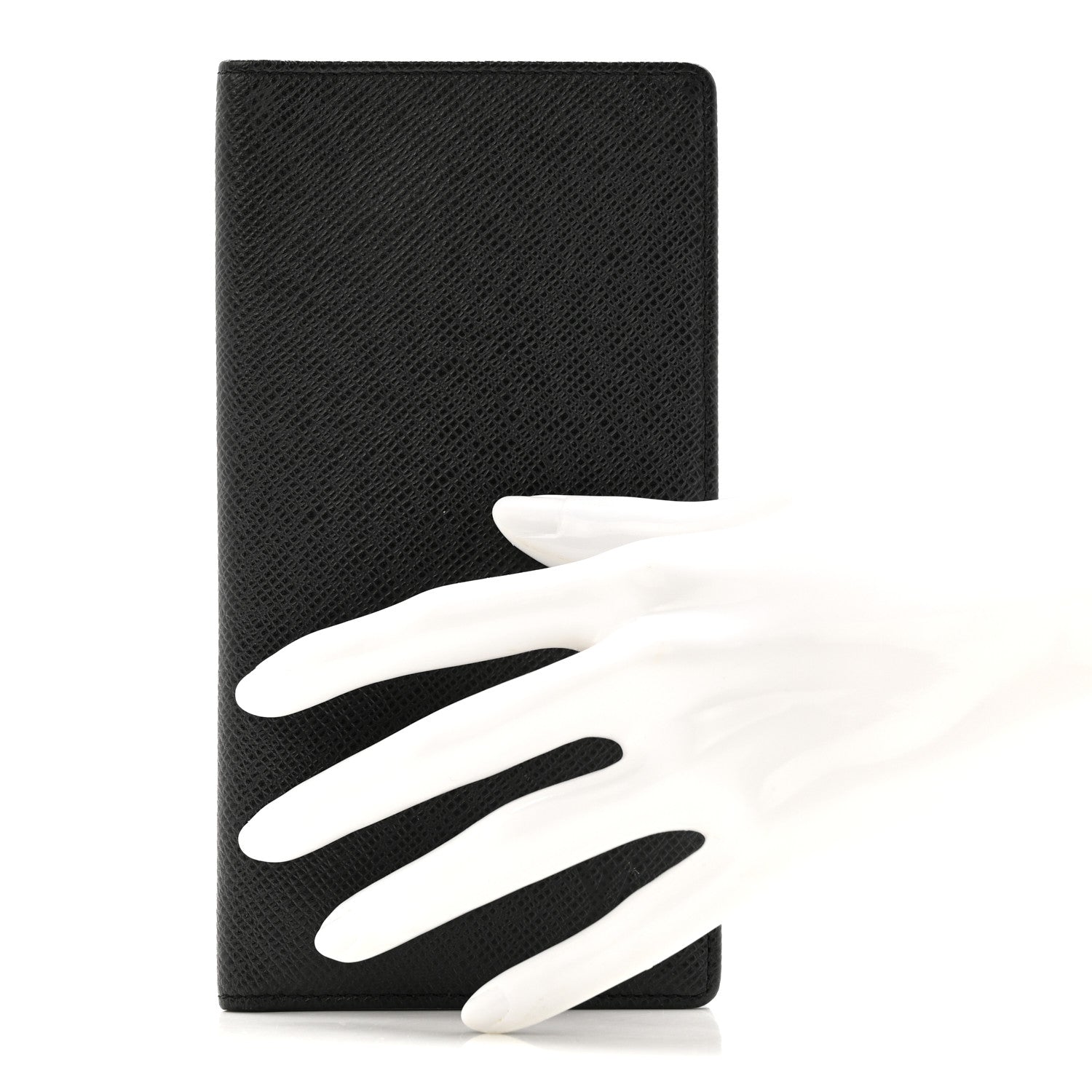 Louis Vuitton Taiga Brazza Wallet Black 2 of 9
