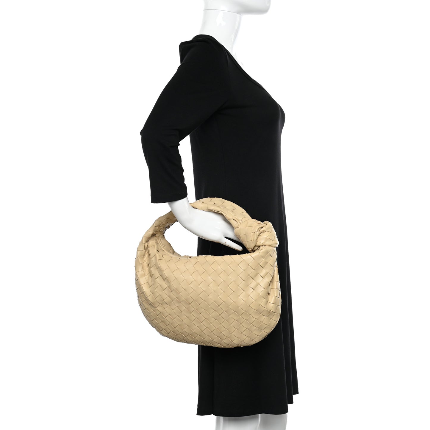 Nappa Intrecciato Teen Jodie Hobo Porridge