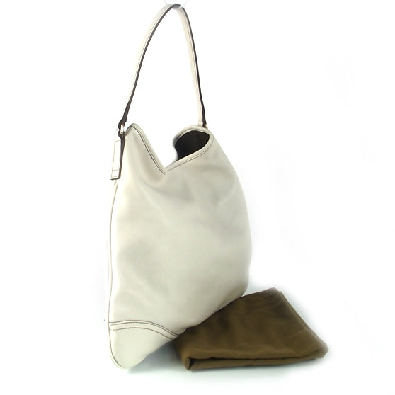 Leather New Britt Medium Hobo Ivory