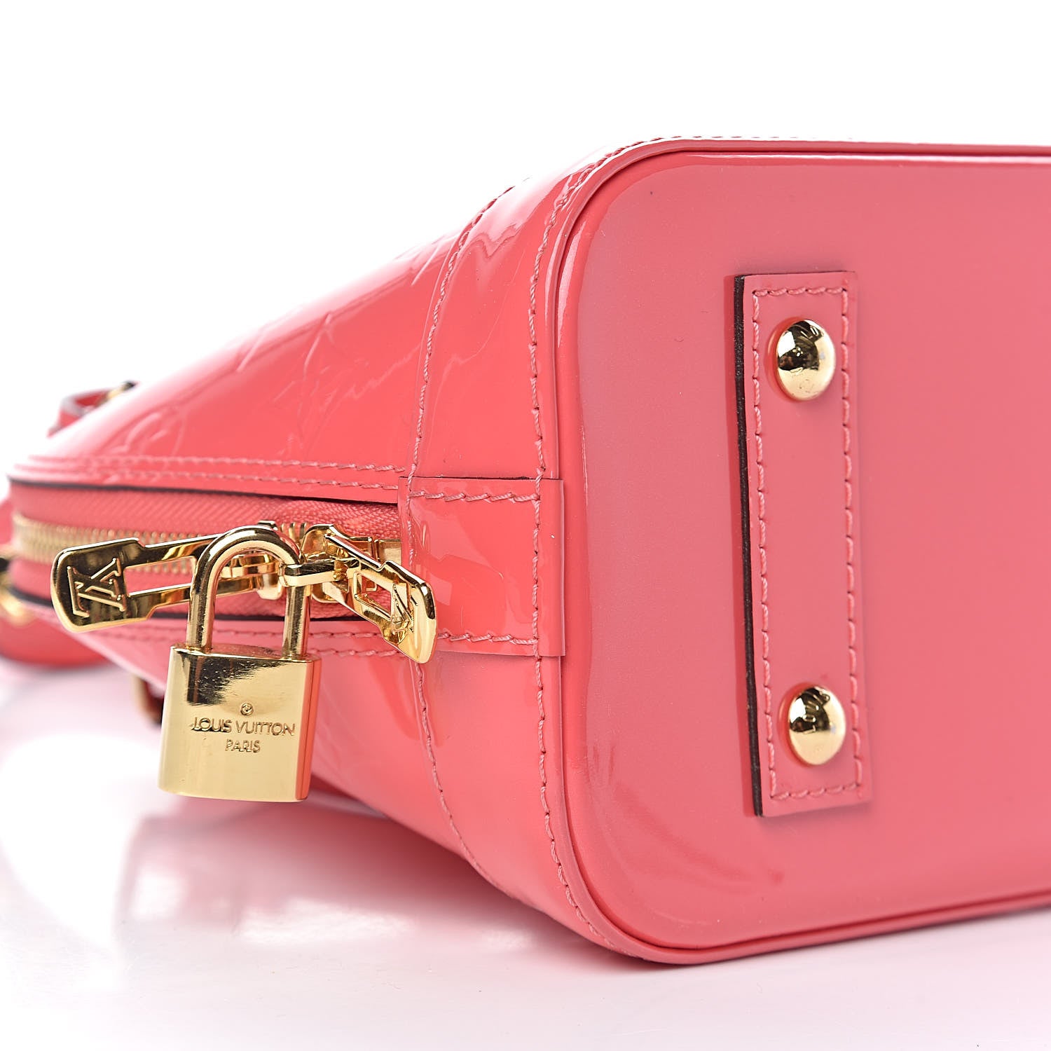 Louis Vuitton Vernis Alma BB Rose Litchi 12 of 14