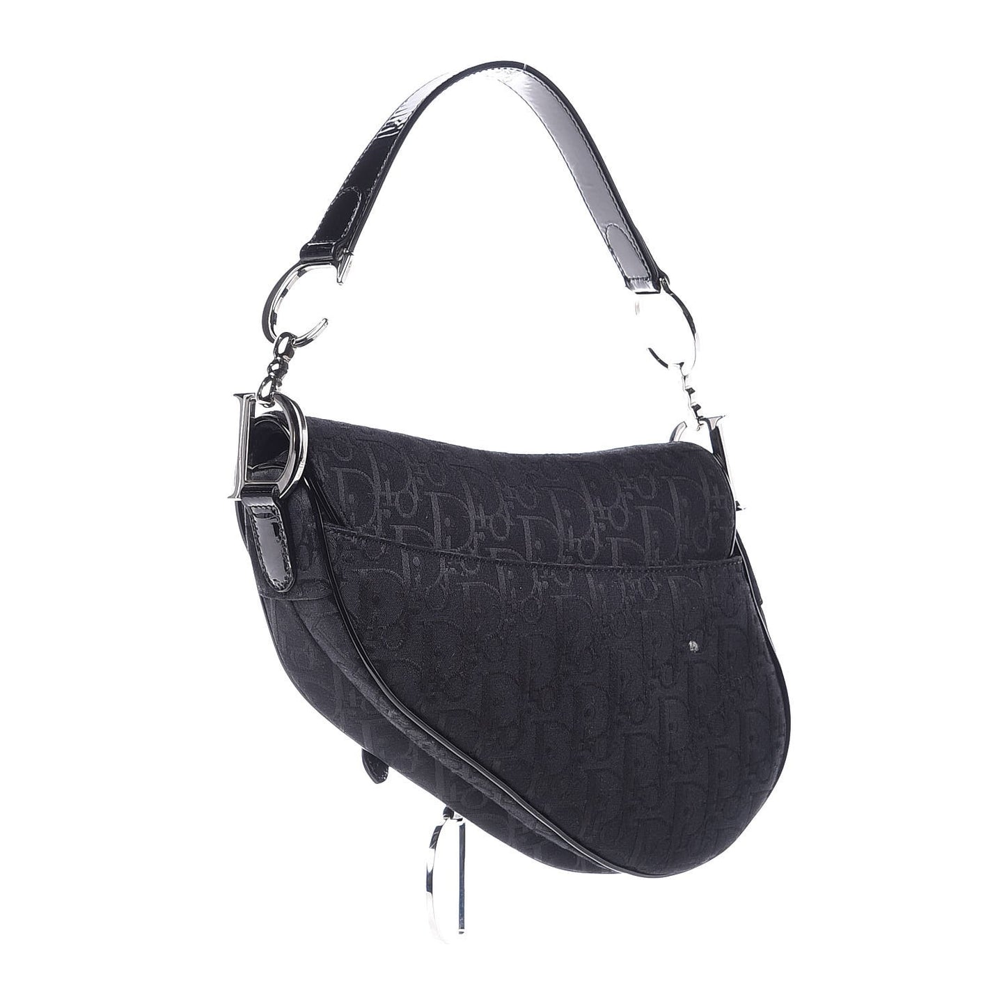 Monogram Saddle Bag Black