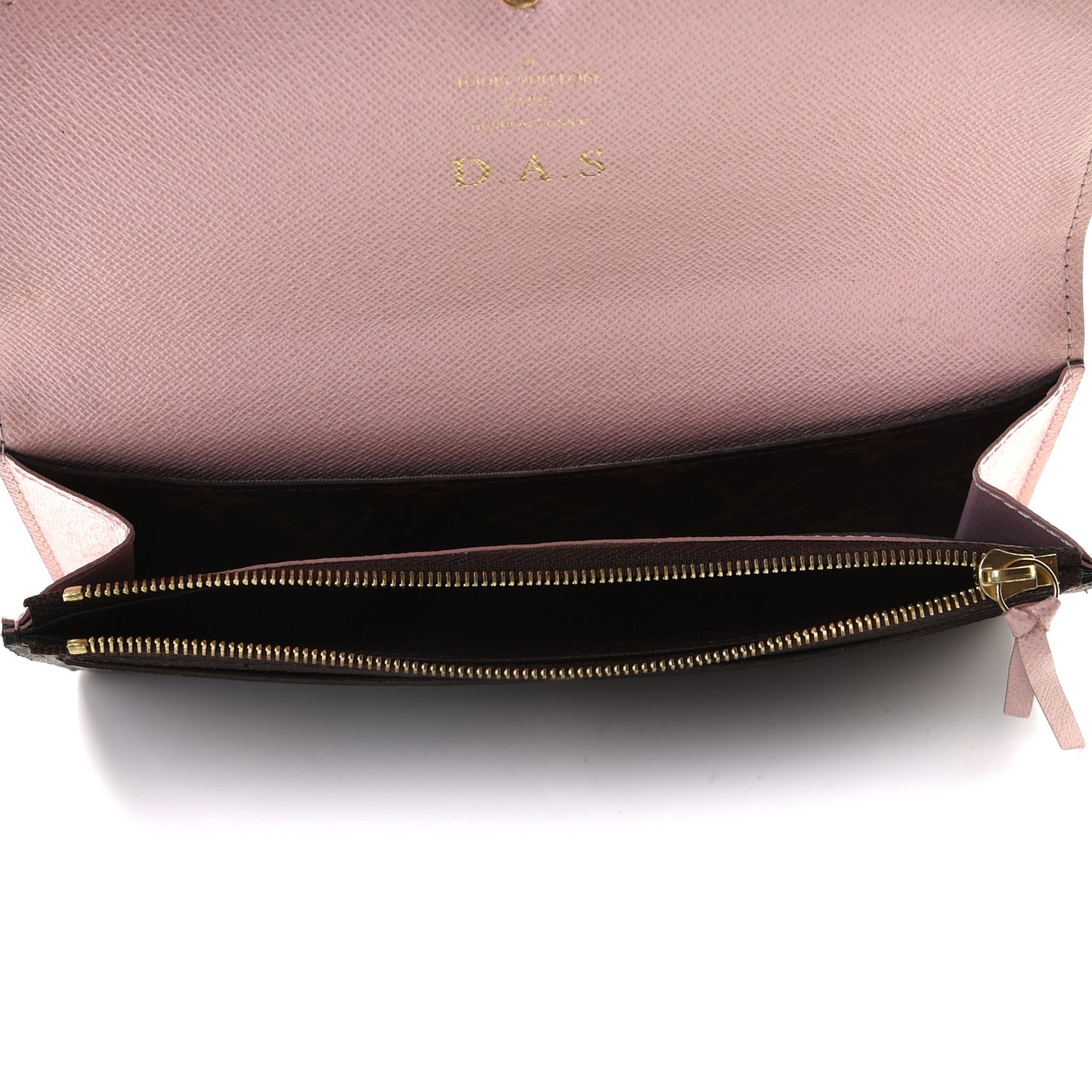 Monogram Emilie Wallet Rose Ballerine