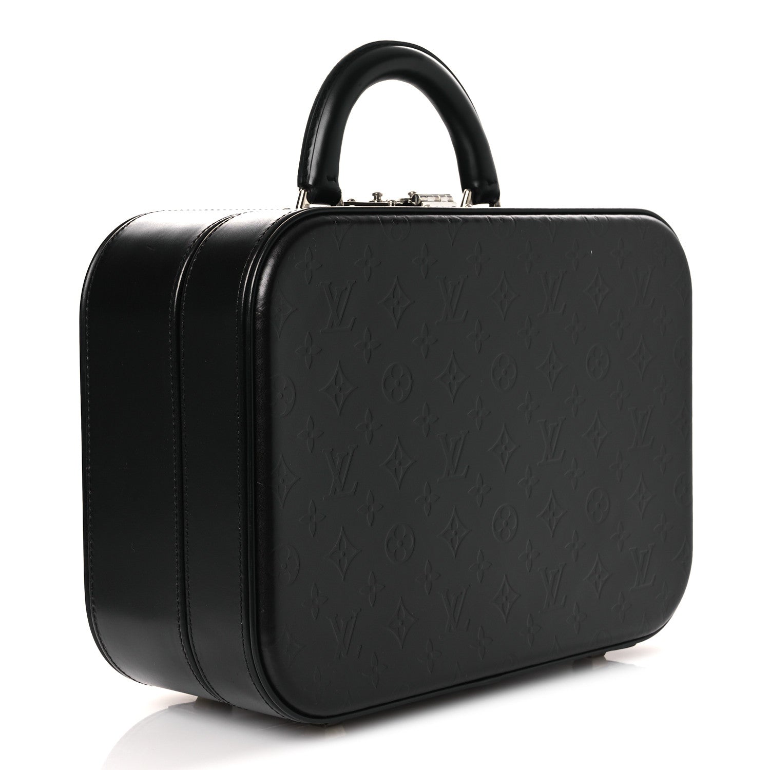 Louis Vuitton Monogram Glace Valisette MM Black 3 of 13