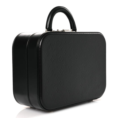Louis Vuitton Monogram Glace Valisette MM Black 3 of 13