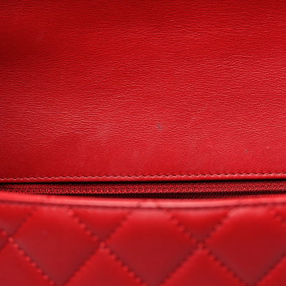 Chanel Calfskin Quilted Medium CC Filigree Flap Red 11 of 11