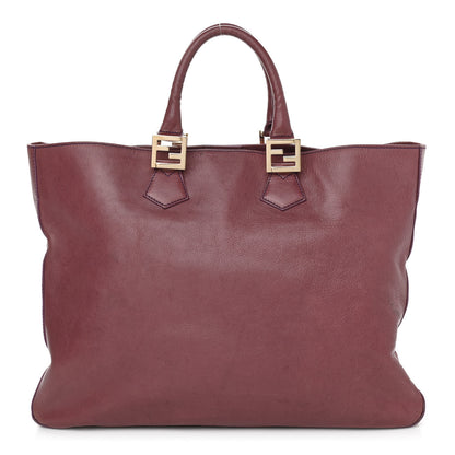 Fendi Vitello Acqua Large Twins Tote Malva 1 of 16