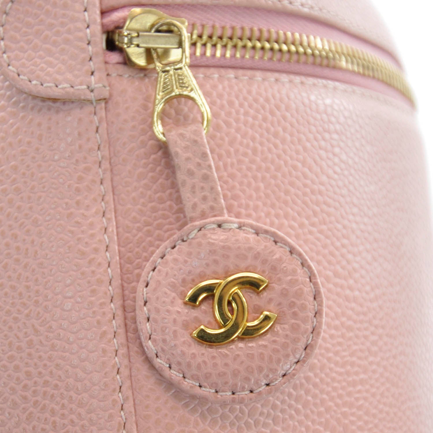 Chanel Caviar Vanity Cosmetic Case Pink 4 of 7