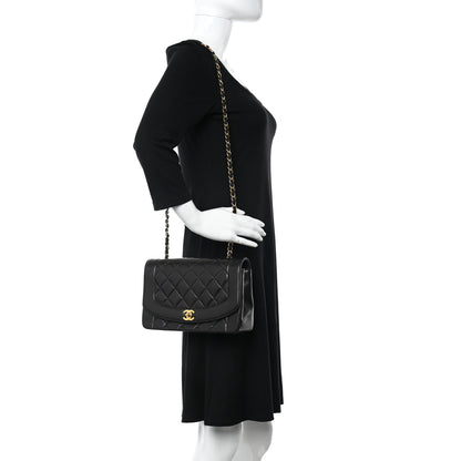 Chanel Lambskin Quilted Medium Single Flap Black 2 of 11