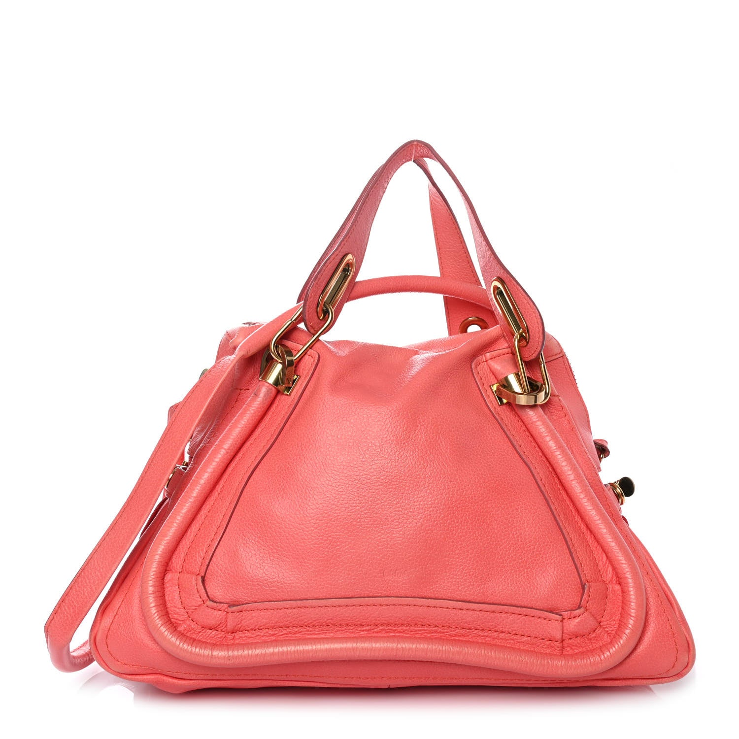 Chloe Calfskin Medium Paraty Coral 1 of 4