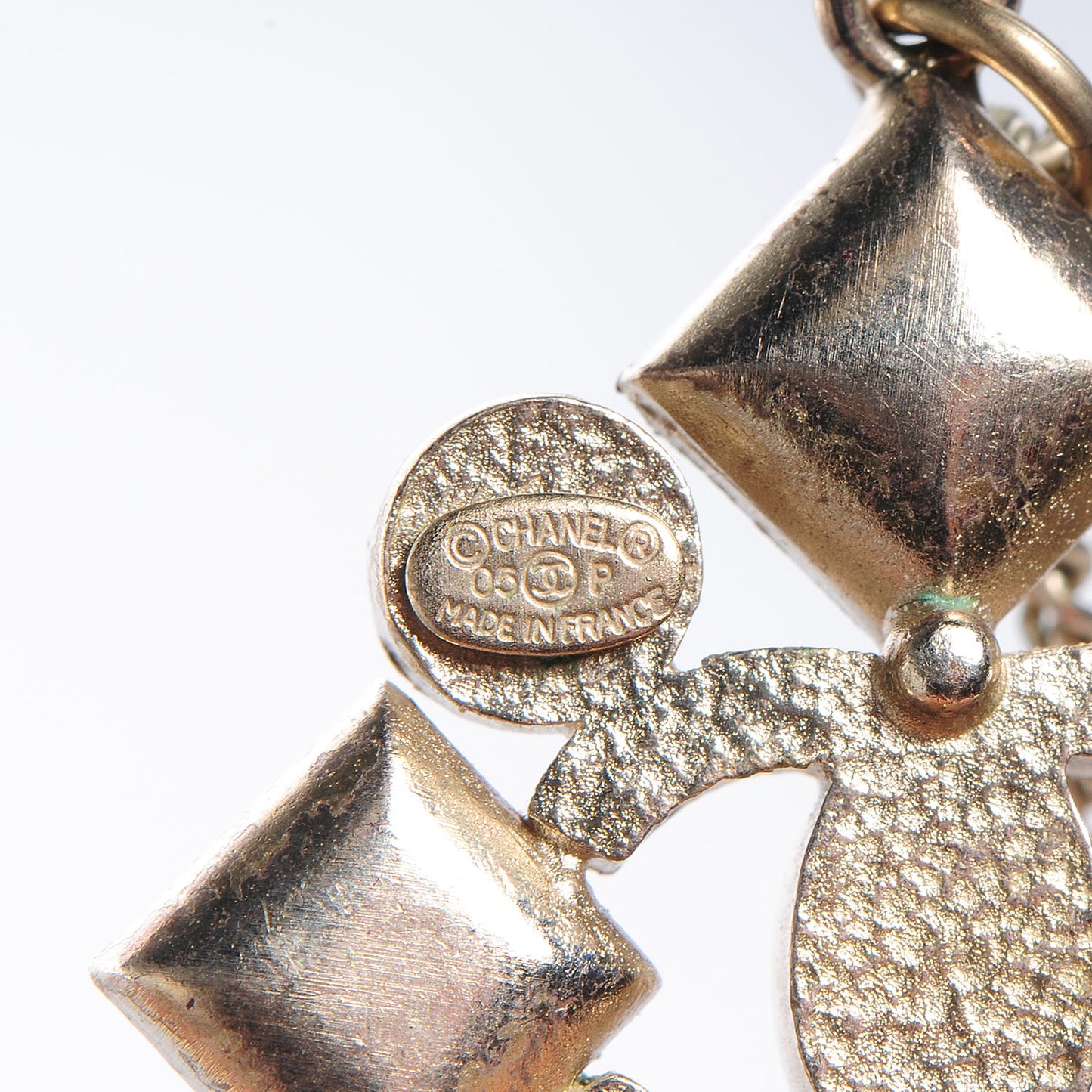 Baguette Crystal CC Pendant Necklace Rose