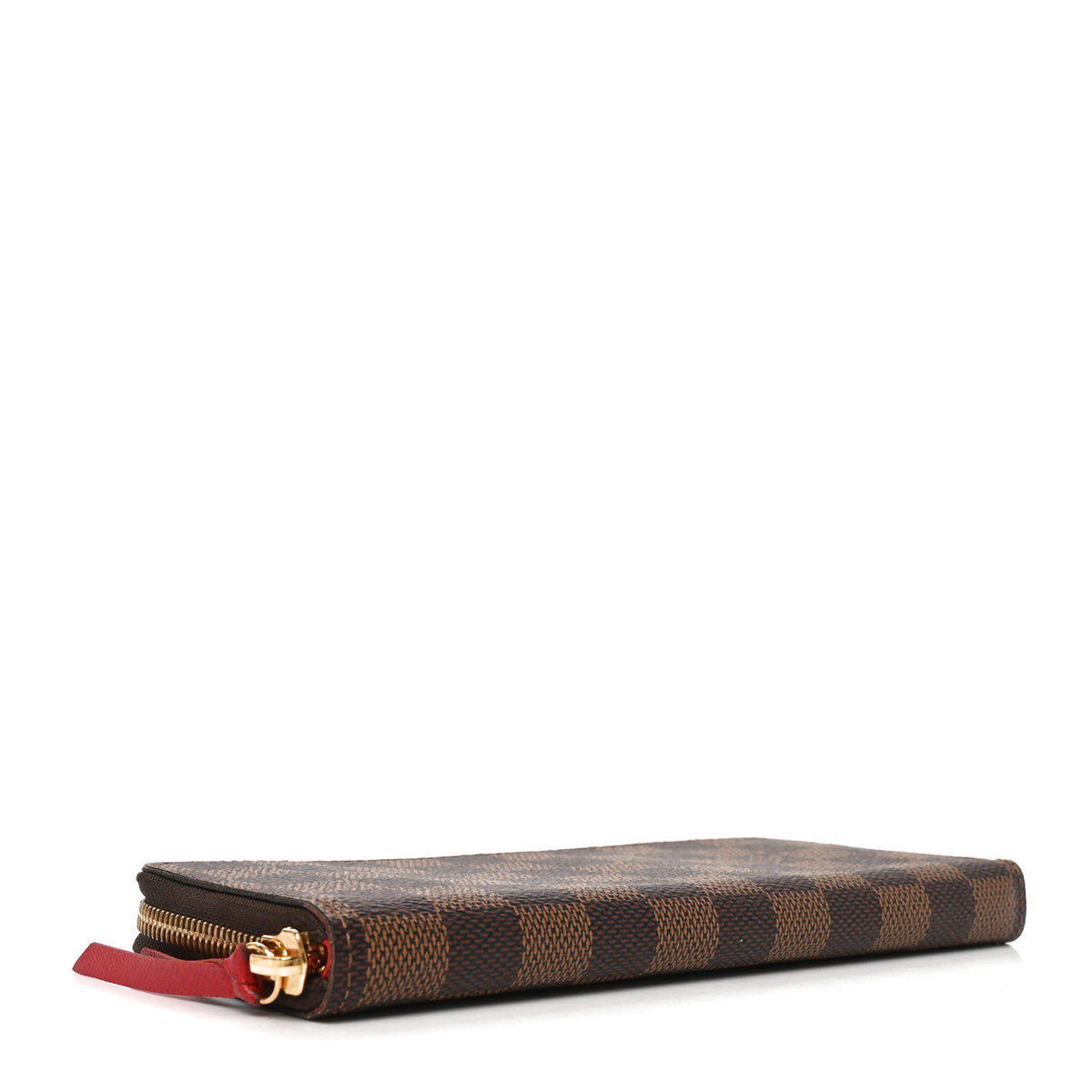 Damier Ebene Clemence Wallet Cherry