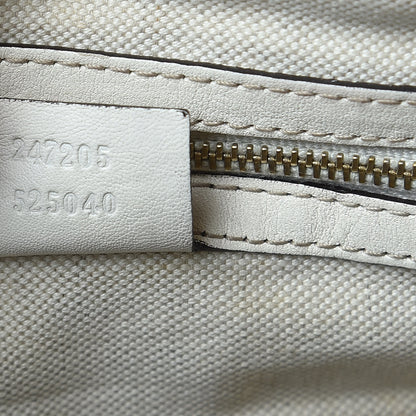 Gucci Calfskin Vintage Web Medium Boston White 7 of 16