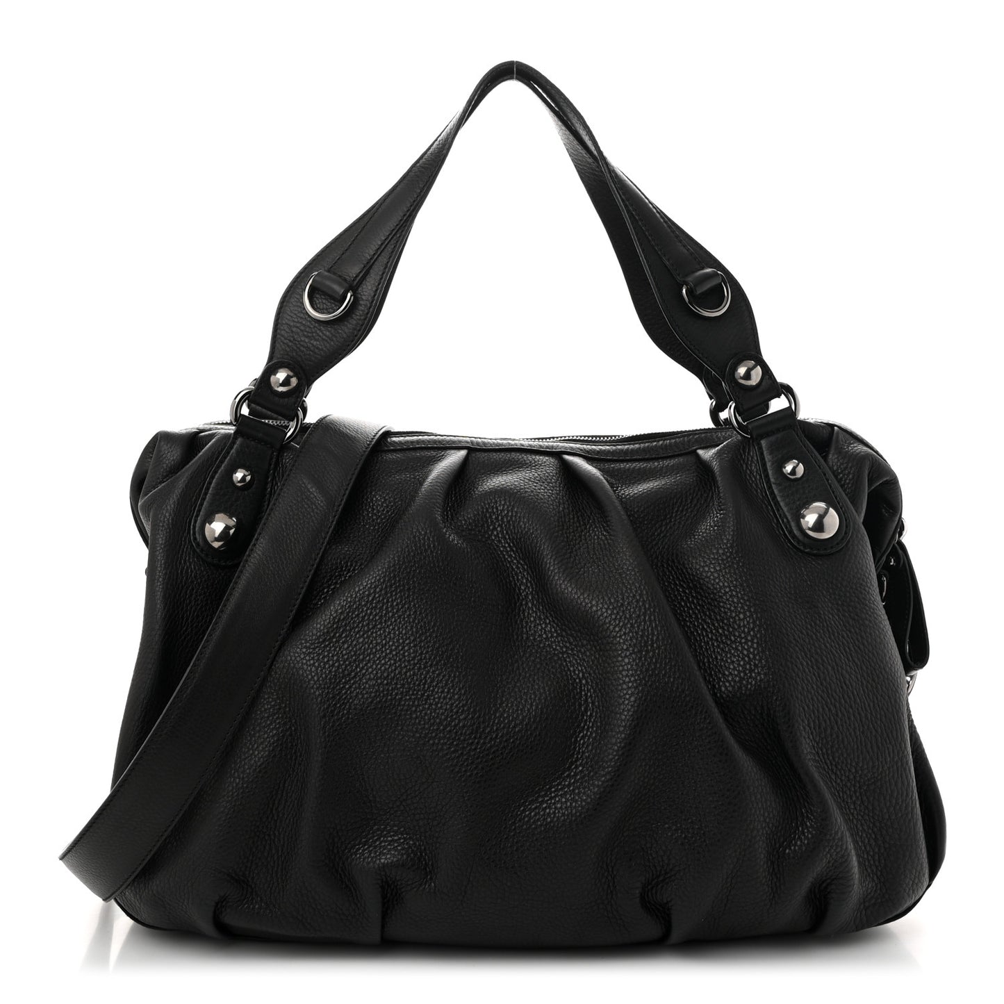 Calfskin Large Icon Bit Boston Black