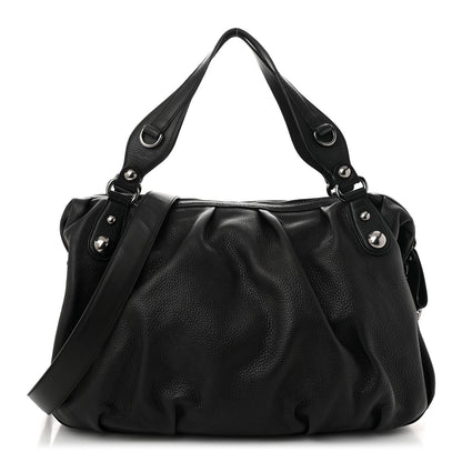 Gucci Calfskin Large Icon Bit Boston Black 1 of 10