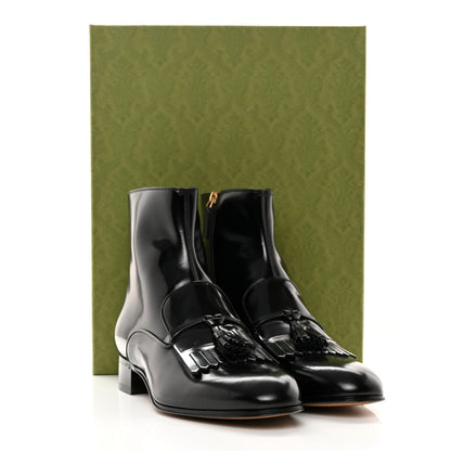 Gucci Cordovan Lux Mens Granada Kid Boots 9 Black 12 of 12