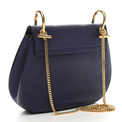 Chloe Grained Lambskin Drew Shoulder Bag Royal Navy 3 of 10