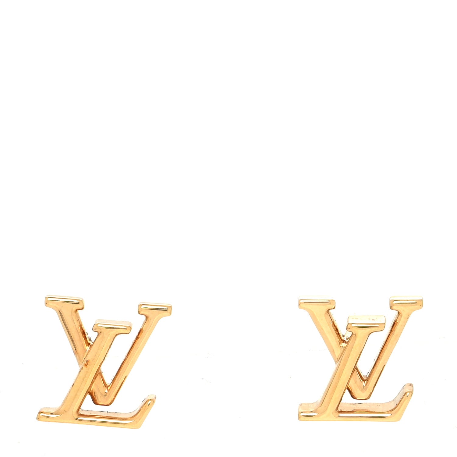 Louis Vuitton Metal LV Iconic Earrings Gold 1 of 5