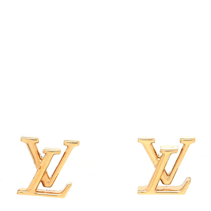 Louis Vuitton Metal LV Iconic Earrings Gold 1 of 5