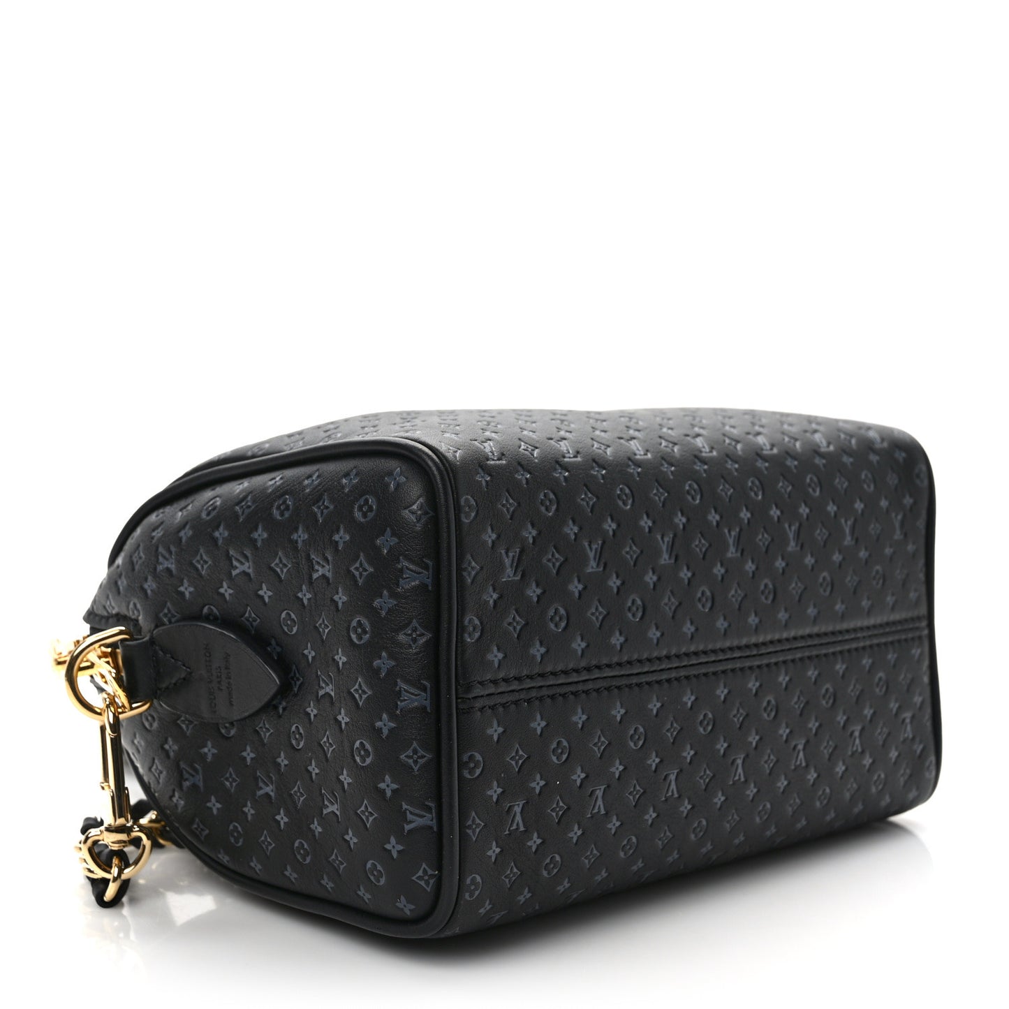 Calfskin Nanogram Embossed Speedy 20 Black