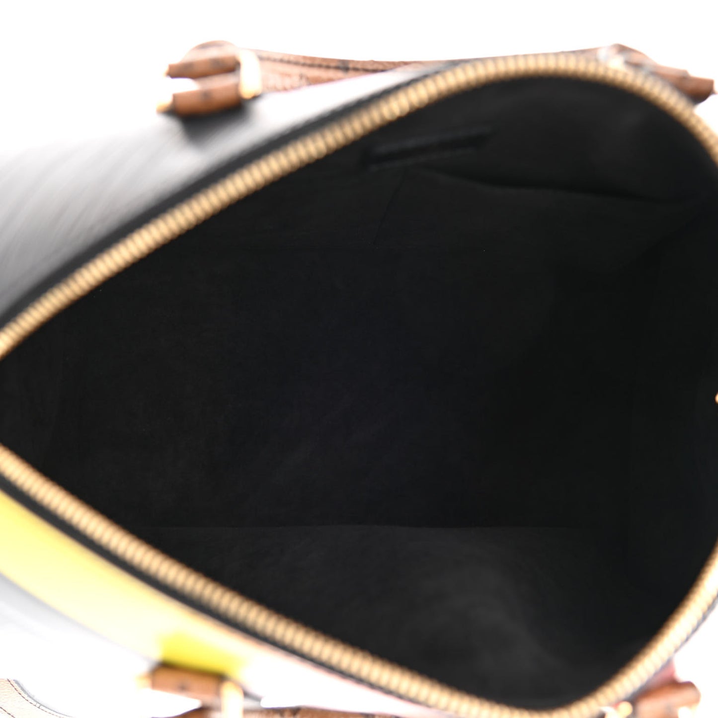 Epi Reverse Monogram Damier Race Speedy Bandouliere 30 Black Yellow
