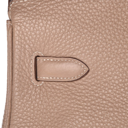 Hermes Taurillon Clemence Birkin 35 Argile 29 of 33