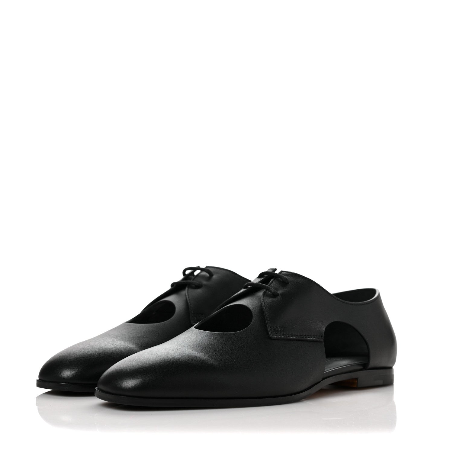 Hermes Calfskin Epoca Oxford 39 Black 3 of 9
